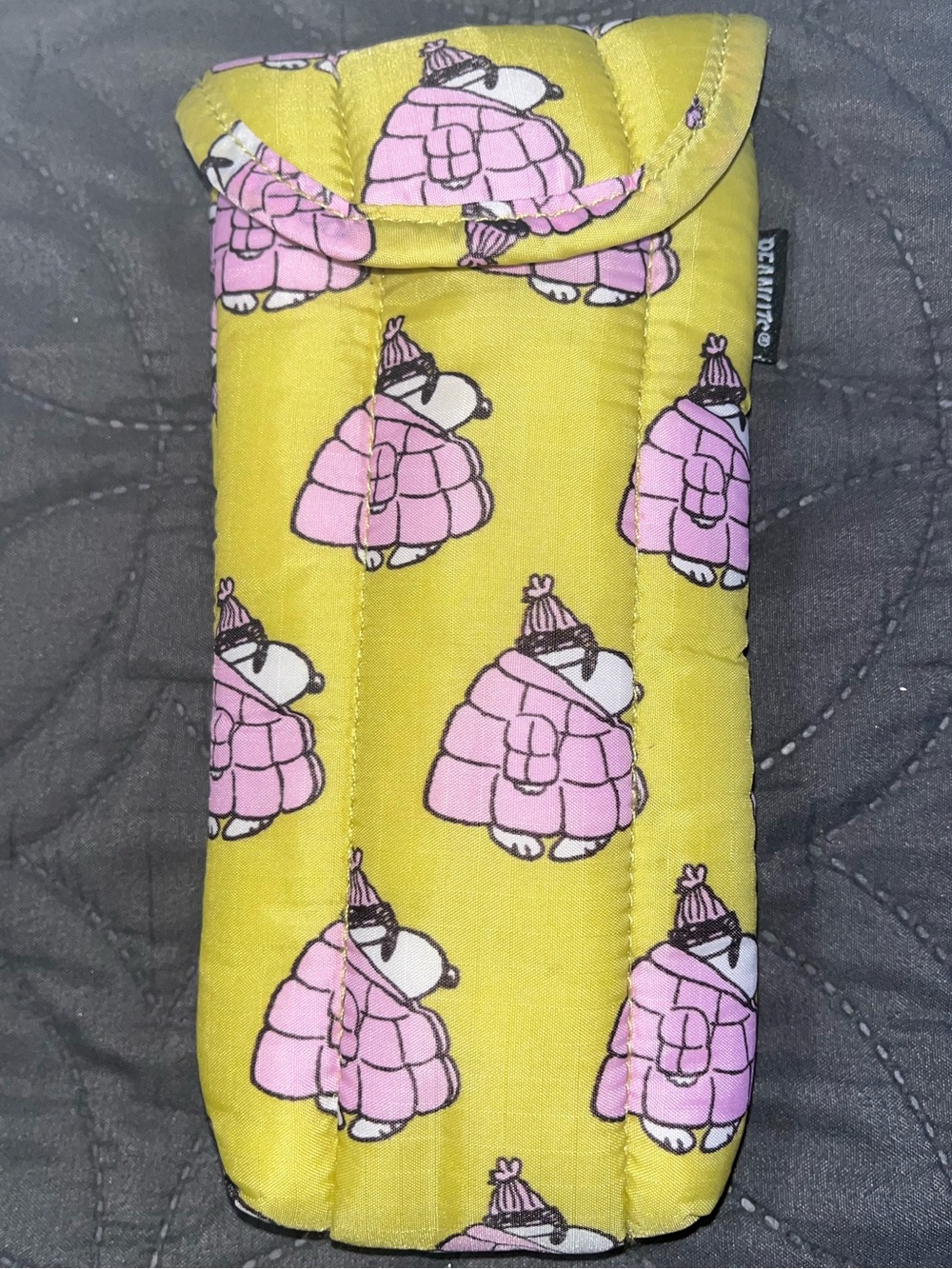 BAGGU SNOOPY PUFFY GLASSES SLEEVE